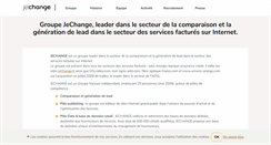 Desktop Screenshot of groupe.jechange.fr