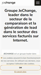 Mobile Screenshot of groupe.jechange.fr
